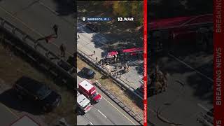 Overturned truck blocks Interstate 95 north in Rhode Island
