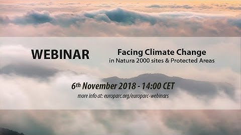 Europarc Webinar   Facing Climate Change in Protected Areas