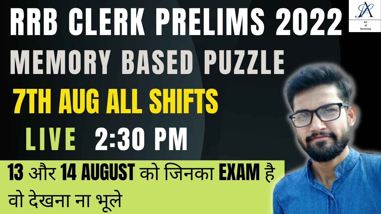 RRB Clerk Memory Based Paper 2022 | RRB Clerk Memory Based Paper ...