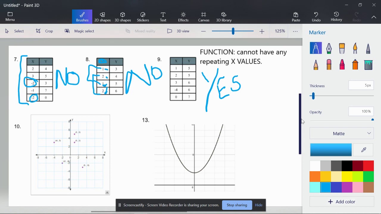 Function Basics: tables and graphs - YouTube