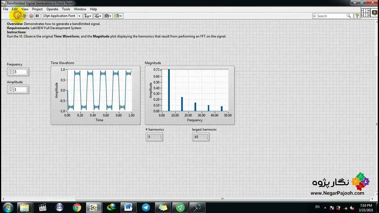 Bandlimited Signal Generation LabVIEW YouTube