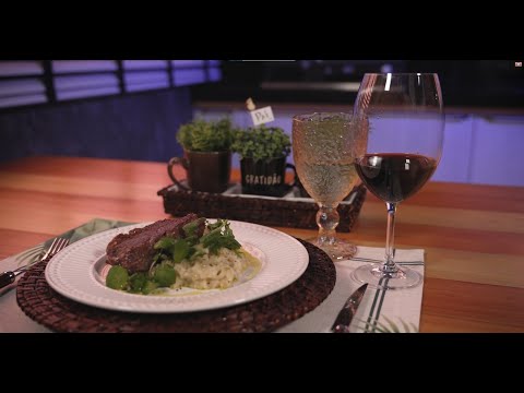 Risoto com Entrecote