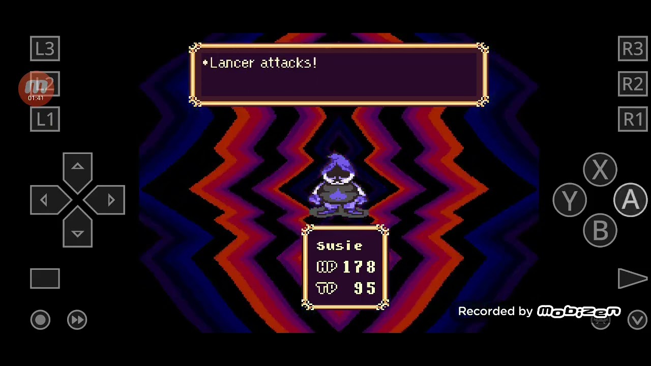 Deltarune but is earthbound (bound to the dark world) vs lancer