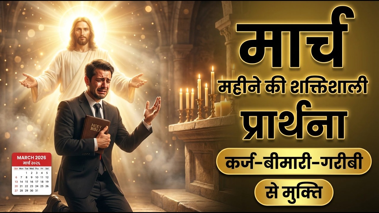 मार्च महीने की शक्तिशाली प्रार्थना | कर्ज – बीमारी और गरीबी दूर हो जाएगी | March 2026 #यीशु #yeshu