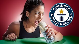 Fastest time to eat a burrito - @Guinness World Records 