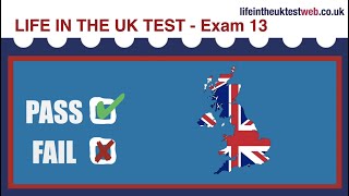 🇬🇧 Life in the UK Test - Exam 13 - UPDATED 2024 🇬🇧