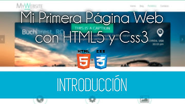 Introduccion - Mi Primera Página Web con html5