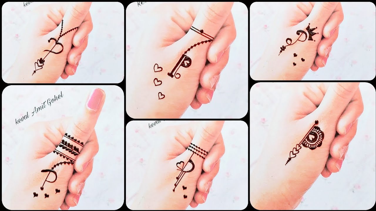 O and P alphabet henna design tattoo  heena vahid  Mehndi designs for  hands New mehndi designs Full hand mehndi designs