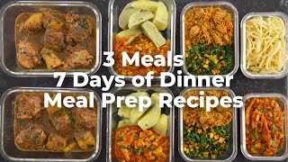 Healthy Dinner Meal Prep Recipes - 3 Highly Nutritious Dinner Recipes - Zeelicious Foods
