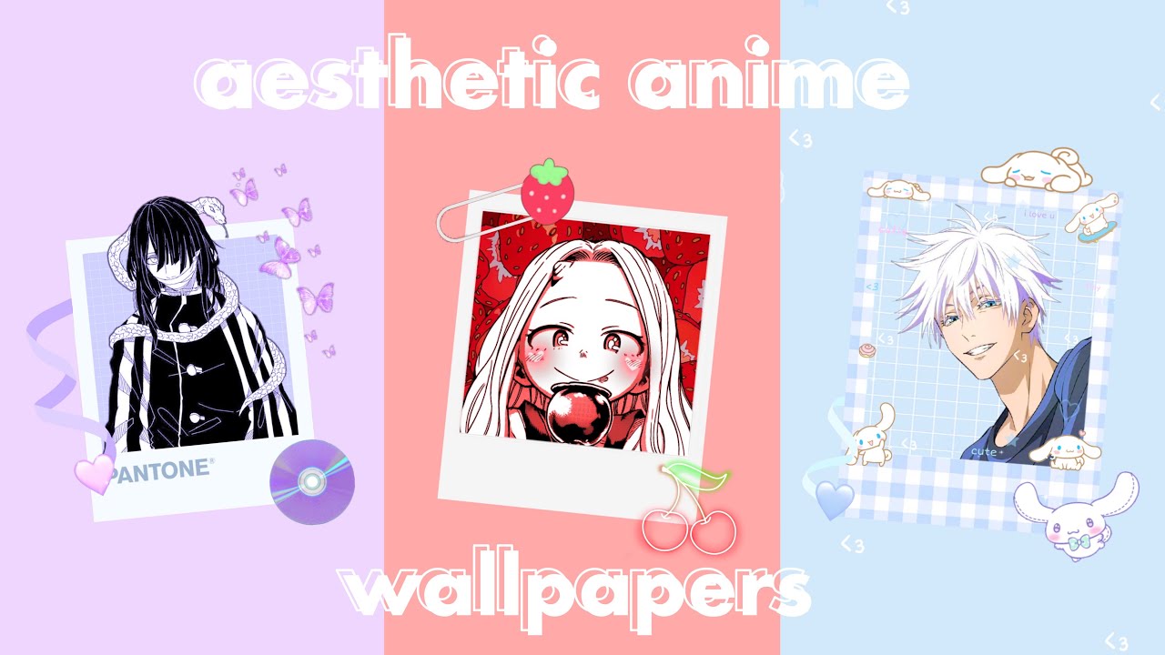 aesthetic anime wallpapers + links 🍓 - YouTube