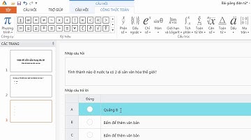 Avina Authoring Tools - Thêm câu hỏi trắc nghiệm 1 lựa chọn
