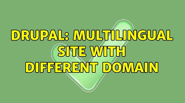 Drupal: Multilingual site with different domain