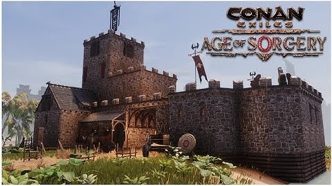 Conan Exiles Update 3.0 age of sorcery  - how to build a beginner base +T3 versions [ timelapse ]