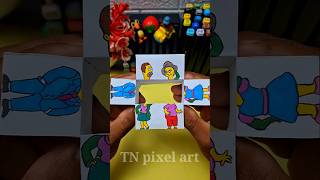 CUTE DANCE emojis Simpsons💙💛🩷 #kpop #cute #handmade #art #drawing #simpsons #viral #fyp #foryou