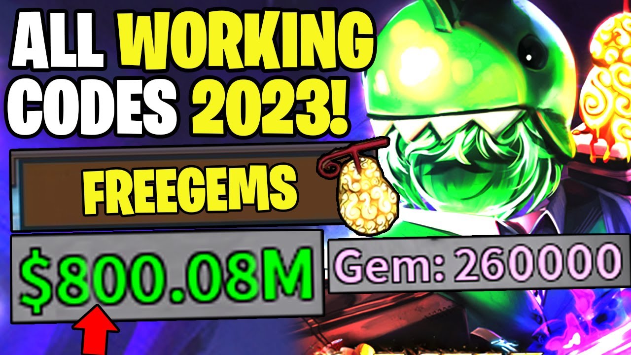 All Working Codes for KING LEGACY 2023