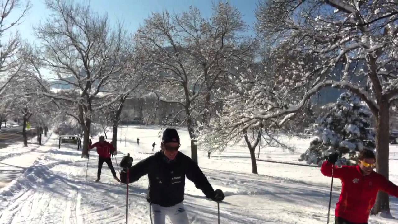 Skate Ski North Boulder Park 1 YouTube