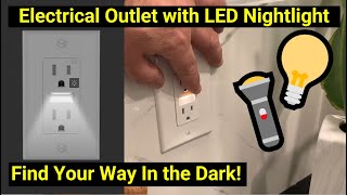 ✅ Electrical Outlet with Built-In LED 💡 Nightlight by SOZULAMP