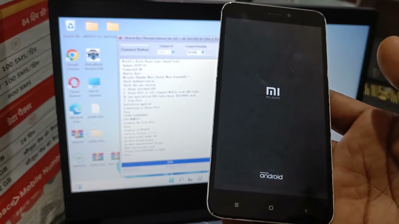Mi Redmi 4 Mi Account & Frp Remove miracle crack 2.82