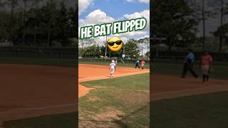 He pimped it and then bat flipped!!! #shorts #baseball #viral