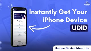 Get iPHONE Device UDID quickly | Get Your iPhone's UDID easily without Macbook
