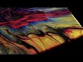 "MAJESTIC" Metallic Straight Pour in VIVID COLOR / Acrylic Pour Painting Abstract Fluid Art (292)