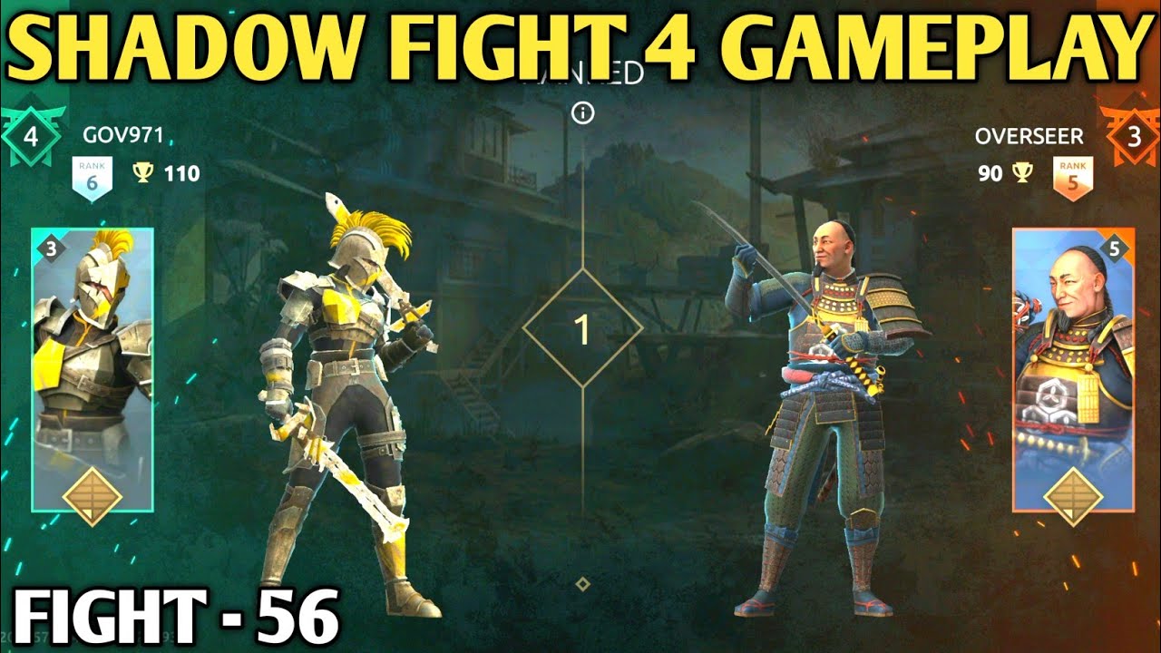 Fight - 56 || shadow fight 4 gameplay || ranked match  || shadow fight 4 || android games