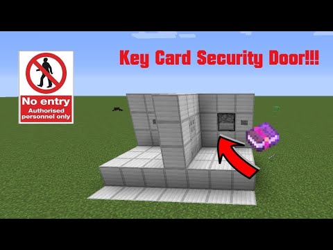 How to build Minecraft Keycard Door | Lightspeed Tutorials