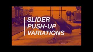 4 minutes Slider Push-Up Variations