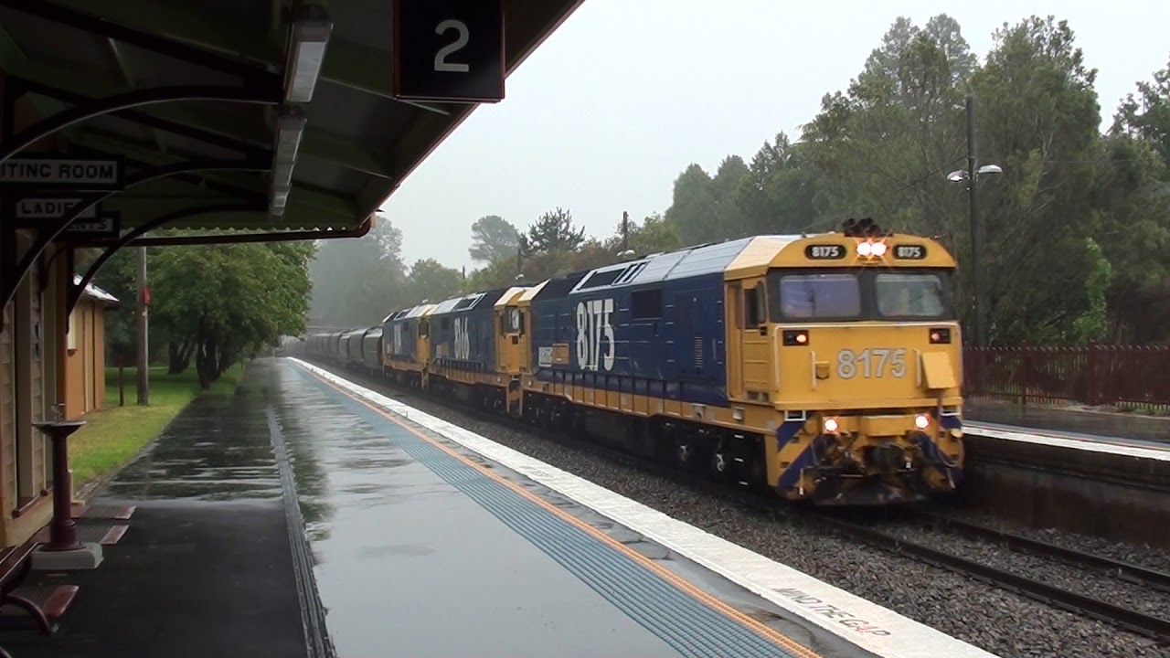 Sydney's Trains - Bundanoon during the Sydney Super Storm Dec 2018!