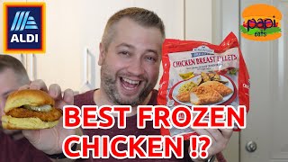 Aldi Red Bag Chicken Fillets  The Best Frozen Chicken Sandwich?  Review