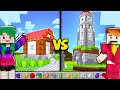 DOMEK Z LEGO w Minecraft! CHŁOPAK VS DZIEWCZYNA | CZOKO VS NALI