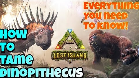 EVERYTHING YOU NEED TO KNOW ABOUT DINOPITHECUS! HOW TO TAME IT!(Ark)