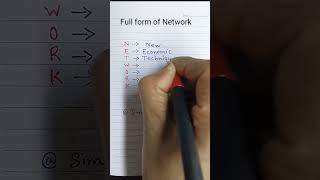 Full form of Network# reels# shorts# ytshorts# online# simple English with pranay# learning# class#