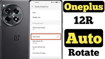 How to enable auto rotation in Oneplus 12R || Oneplus 12R me auto rotation kaise on kare ||