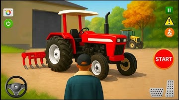 Village Tractor Driving Simulator Farming Game 3D - New Tractor Games - Android Gameplay 🚜🔥