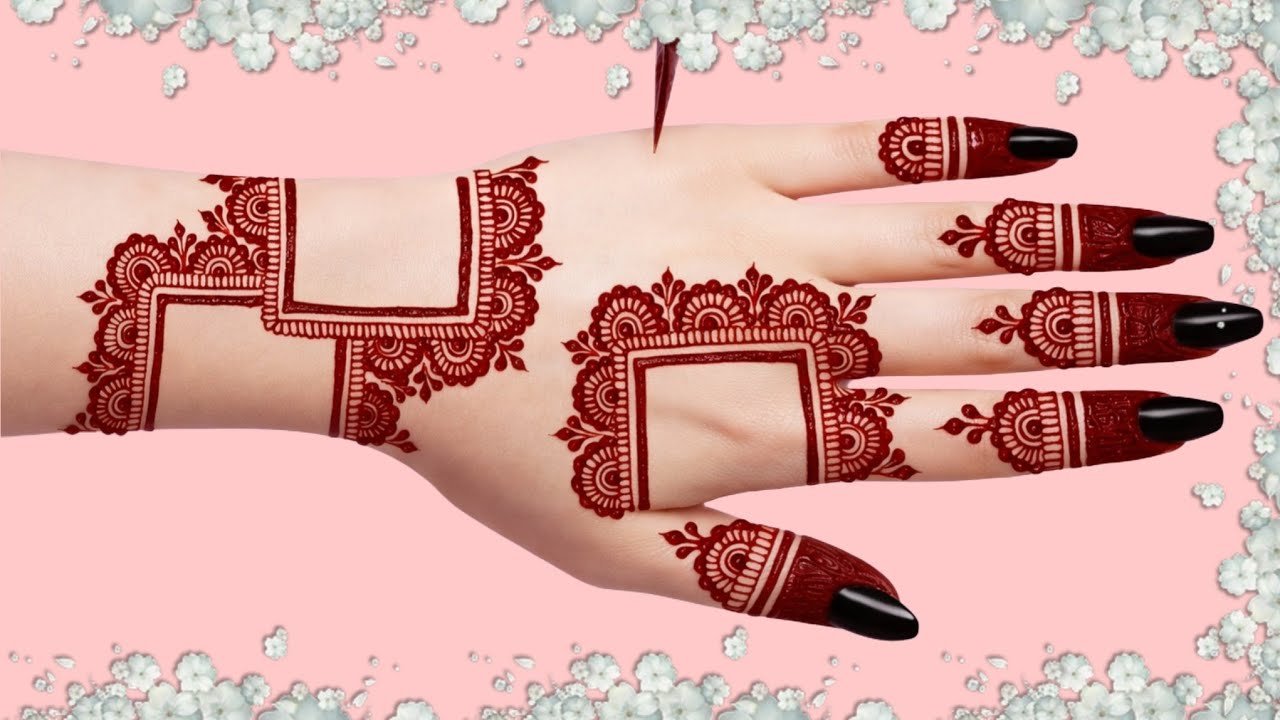 Latest Stylish Flower Back Hand Mehndi Design / Mehndi Ki Design / Easy Mehandi Design /