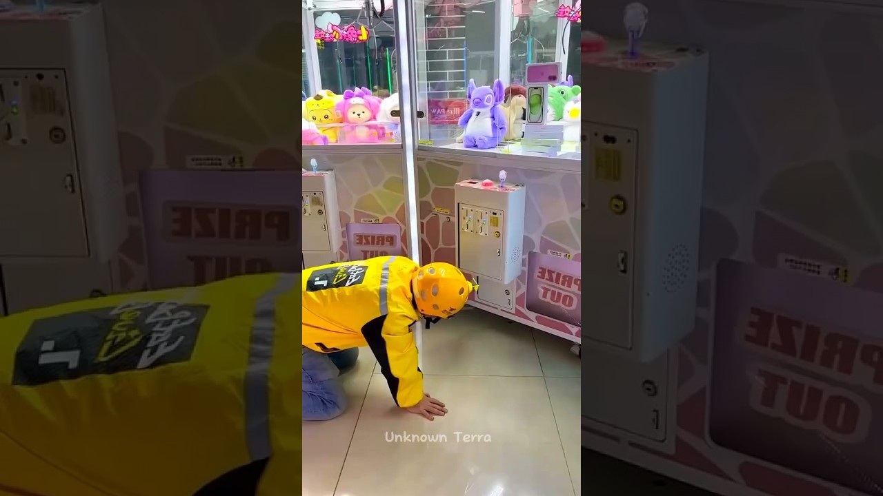 The boy stole the iPhone from the vending machine! 😱