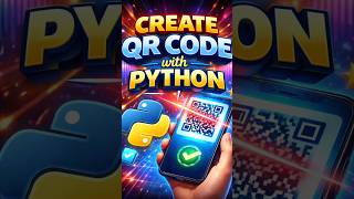 Make QR Codes with Python 🔥 #python #coding #qrcode #shorts #learnpython #viral #technology #tech