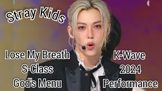 Stray Kids "Lose My Breath+S-Class+God's Menu" at the K Wave 2024 Performance