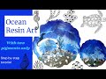 Resin ocean art - step by step tutorial | Resin art | Ocean resin plates #theclassart