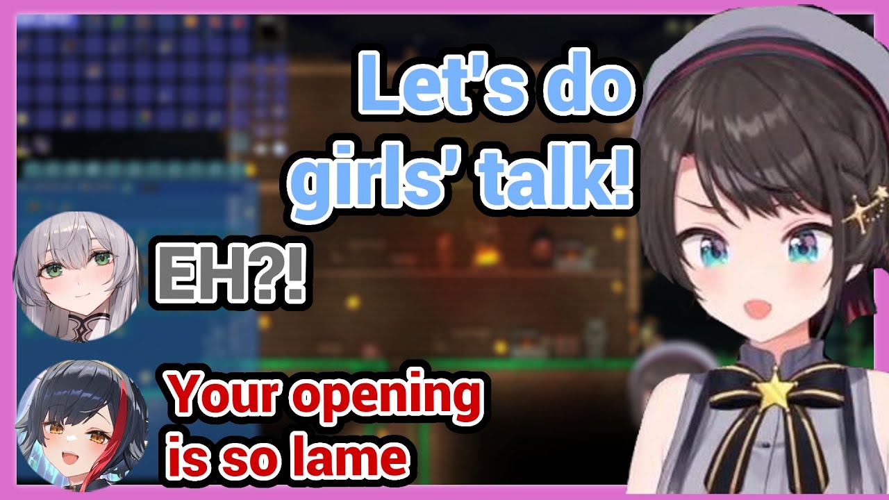 В Hololive Terraria Субару хотел пообщаться с Мио и Ноэль в девичьем стиле, но всё закончилось оч...