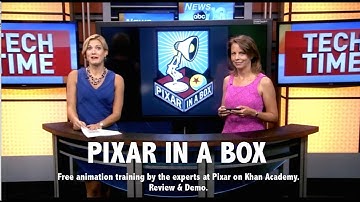 Pixar in a Box - Free animation courses on Khan Academy.  Review on ABC WLOS with Francie Black.
