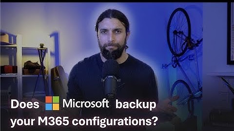 Does Microsoft 365 actually back up tenant settings?