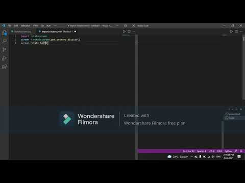 How to rotate your PC screen in just 3 lines of python. CodeWithDhruv