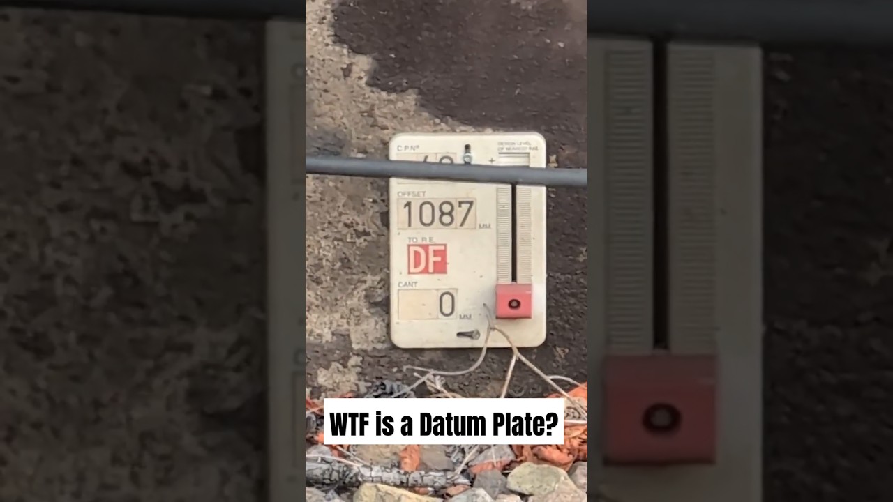 WTF is a Datum Plate? #railway #trains #trackwork #explained #explore #engineering #trainspotting