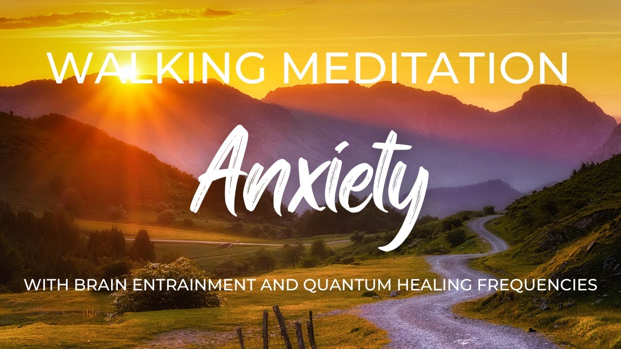 Relaxing 15 Minute Guided Meditation for Anxiety and Stress (Walking ...