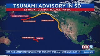 Tsunami advisory issued for San Diego coastline