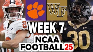 Clemson at Wake Forest - Week 7 Simulation (2024 Rosters for NCAA 14)