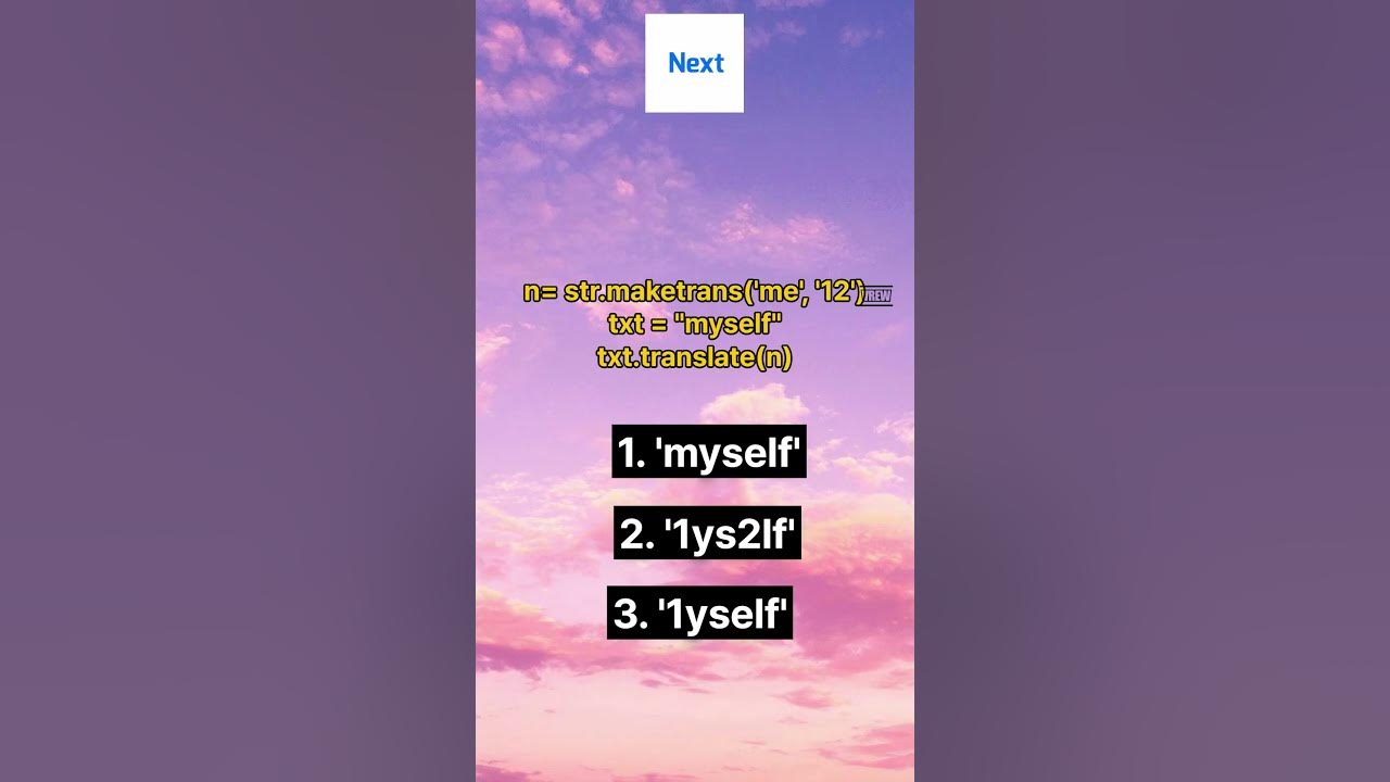 How to use translate function of Python #quiz #python # ...