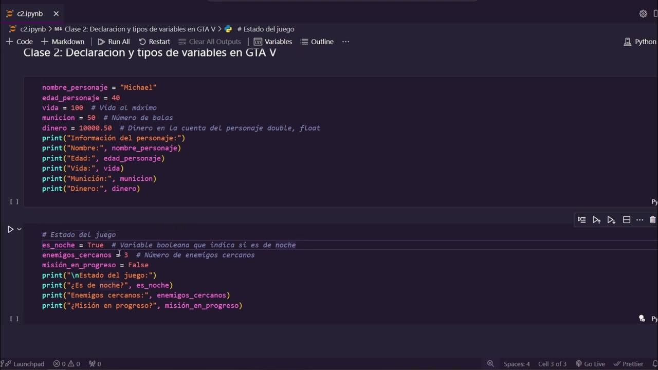 Python con GTA V desde cero : Clase 2 - Tipos de Datos y Variables ...